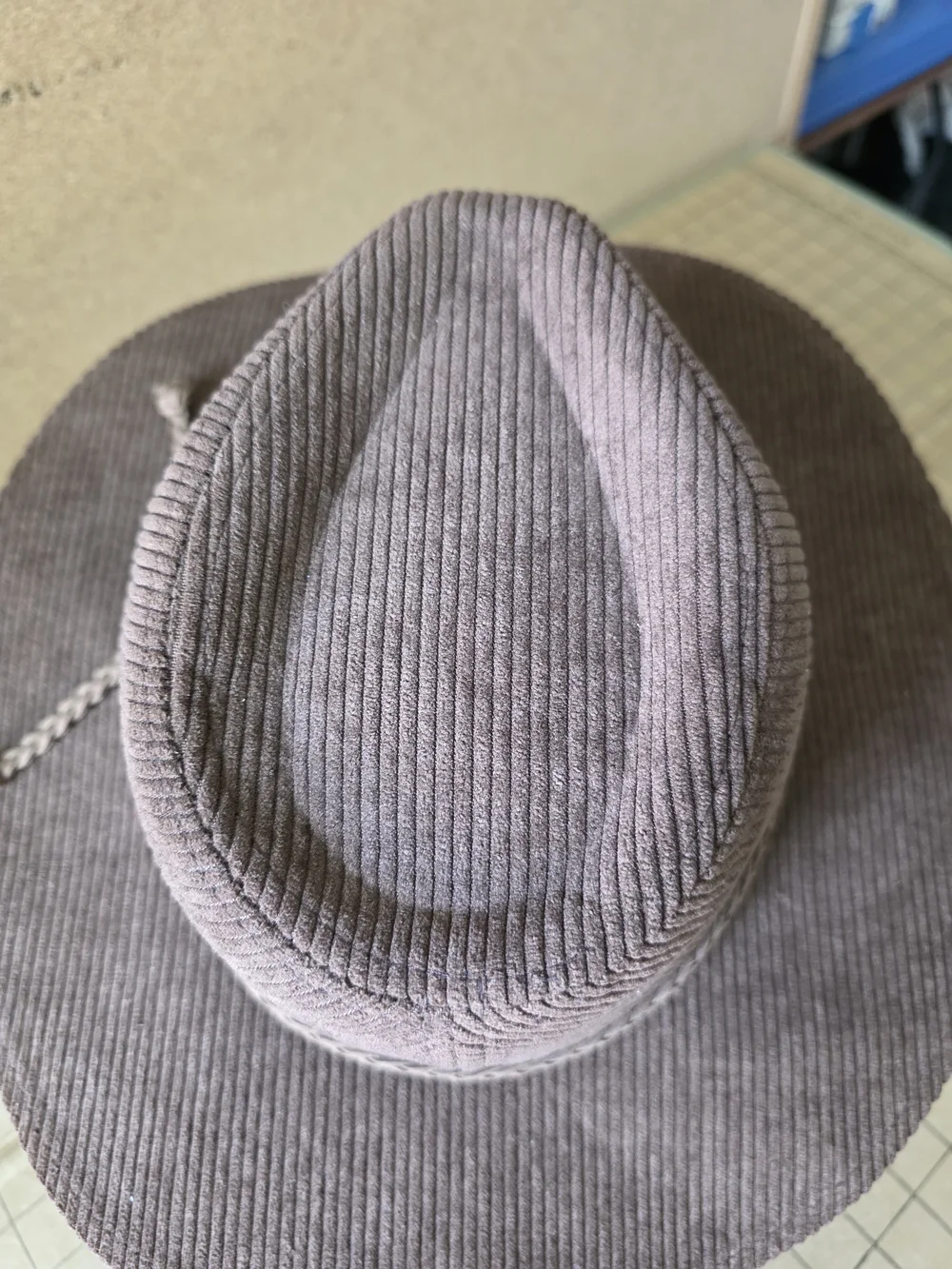 Sonoma Corduroy Wide-Brim Hat in Brown Boho Festival Fall Accessory